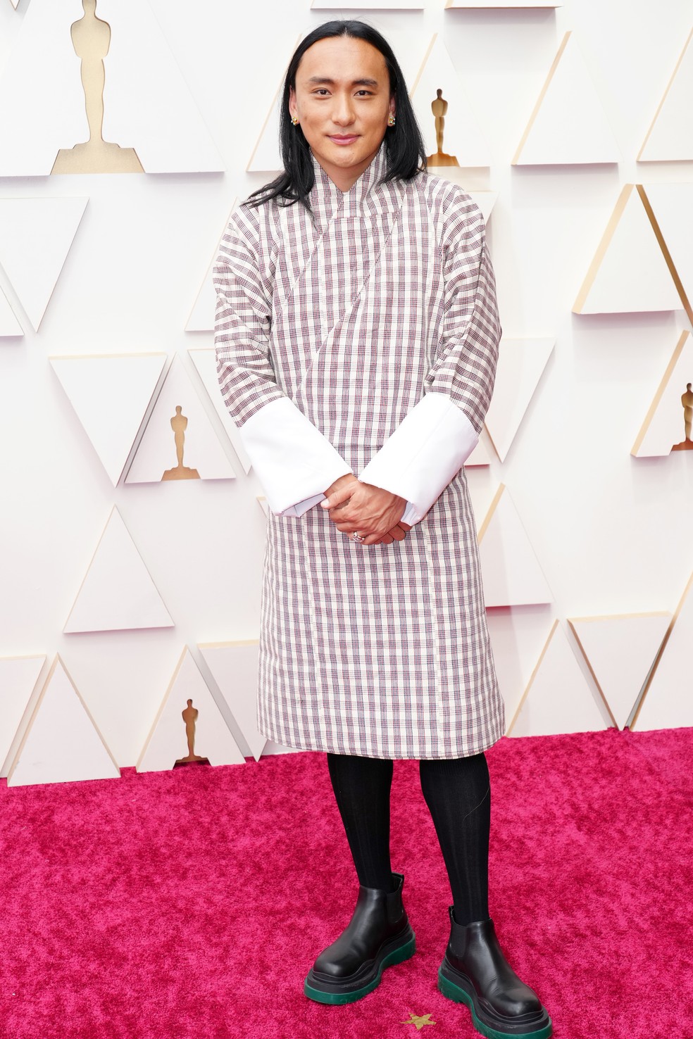 O cineasta Pawo Choyning Dorji é indicado ao Oscar 2022 na categoria 'Melhor Filme Internacional' pelo filme 'A Felicidade das Pequenas Coisas' — Foto: Jeff Kravitz / FilmMagic / Getty Images