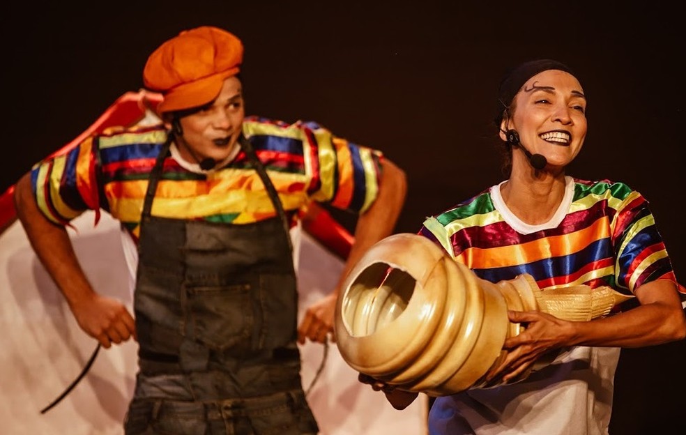 Espetáculo Sal, Menino Mar tem apresentação no Teatro de Cultura Popular, em Natal — Foto: Brunno Martins