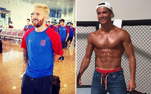 Cristiano ronaldo e desafiado por messi achar o mundial do Palmeiras ou  cortar o cabelo