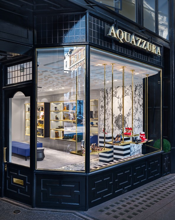 Novo visual da loja da Aquazzura em Londres (Foto: Divulgação)