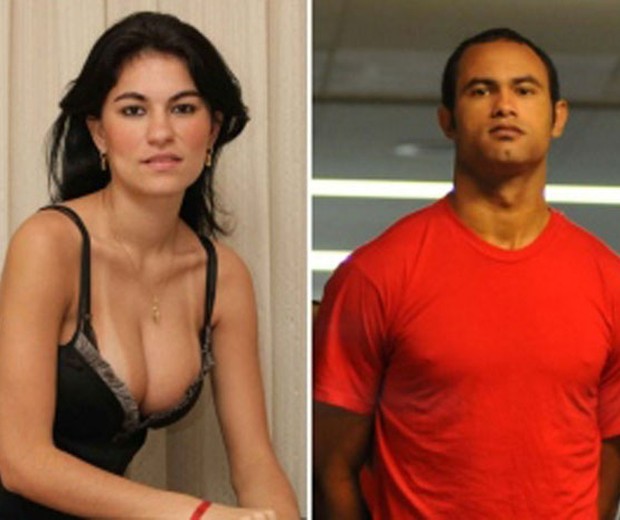 Eliza Samudio e o ex-goleiro Bruno (Foto: Reprodução/Arquivo pessoal/TV Globo)