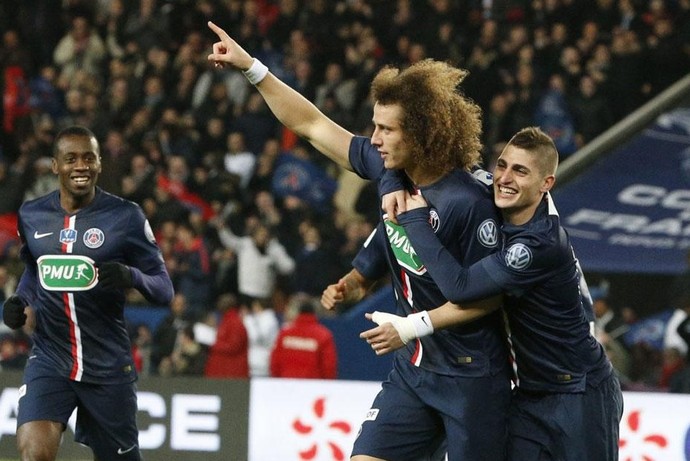 David Luiz Paris Saint-Germain x Monaco (Foto: Reprodução / Twitter PSG)