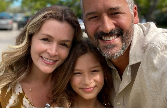 Bianca Castanho, Henry Canfield e a filha Cecília (Foto: Reprodução/Instagram)