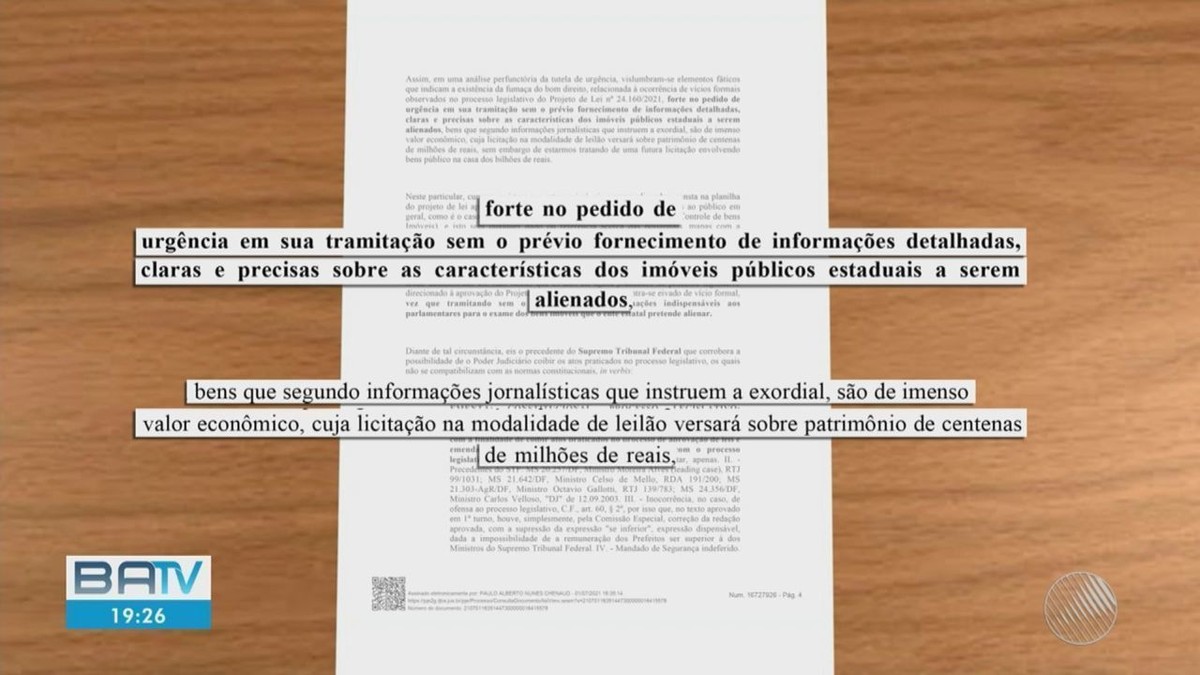 Alba adia votação de PL que autoriza governo leiloar 27 imóveis em Salvador e no interior - Vimarsana News