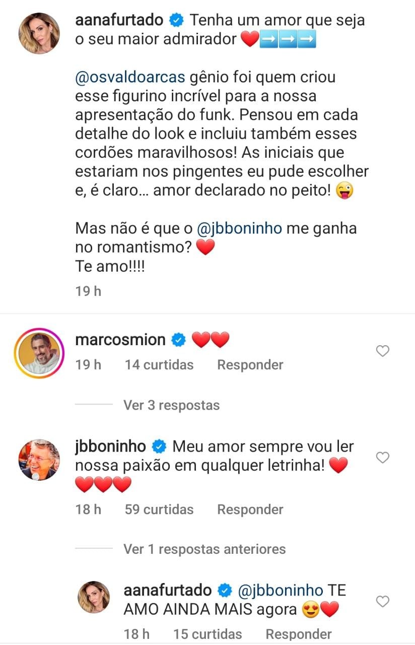 Boninho e Ana Furtado trocam declarações (Foto: Instagram)