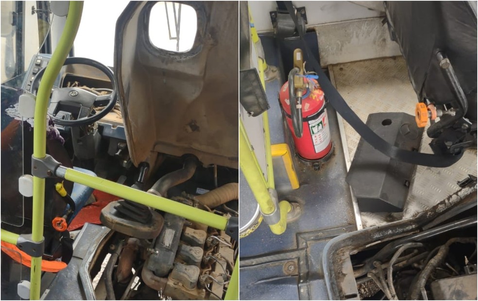 Grupo furta peças de ônibus e prejudica circulação nas linhas de Conchas — Foto: Calvip/ Arquivo Pessoal