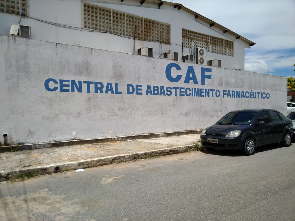 Central de Abastecimento Farmacêutico (CAF), no Barro Duro, em Maceió — Foto: Thamires Ribeiro/G1