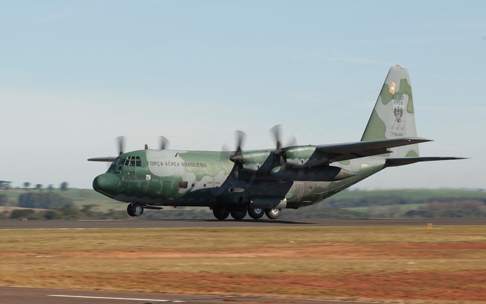 Hércules, avião da Força Aérea Brasileira, em imagem de arquivo (Foto: Força Aérea/Divulgação)