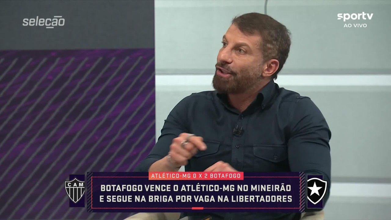 Pedrinho analisa a vitória do Botafogo sobre o Atlético-MG