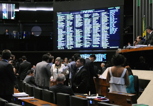 Sessão extraordinária da Câmara dos Deputados termina com parlamentares assistindo ao depoimento de Lula (Foto: Luis Macedo/Câmara dos Deputados)