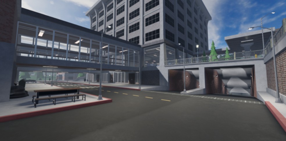 Evade tem grandes mapas para escapar no clima de terror — Foto: Divulgação/Roblox