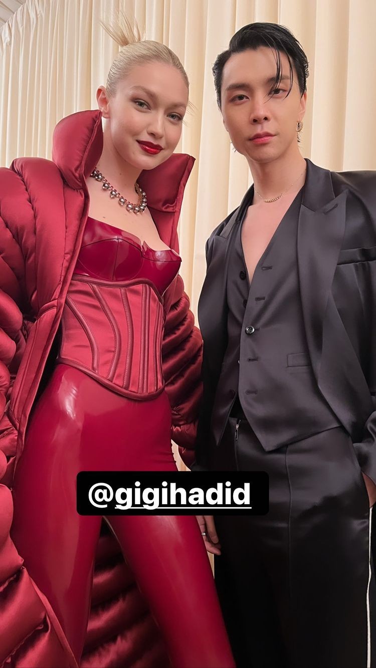 Gigi Hadid e Johnny Suh (Foto: Reprodução/Instagram)