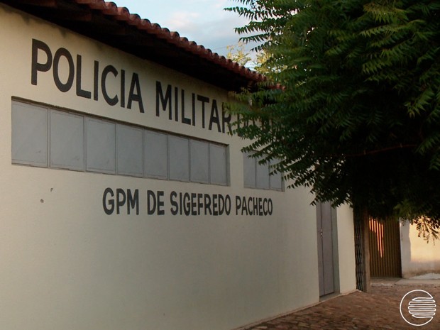 Sede do Batalhão da Polícia Militar de Sigefredo Pacheco (Foto: Reprodução/TV Clube)