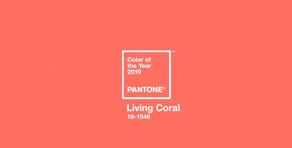Cor do ano: living coral faz parte da paleta da Pantone — Foto: Divulgação / Pantone