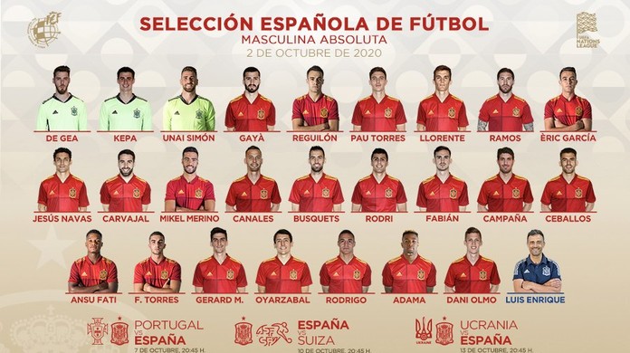Espanha Anuncia Convocados Para O Amistoso Contra Portugal E Os Proximos Jogos Da Liga Das Nacoes Futebol Espanhol Ge
