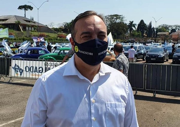 Em 2020, Francischini foi candidato a prefeito de Curitiba — Foto: Victor Hugo Bittencourt/RPC