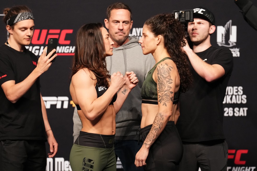 Sara McMann x Karol Rosa  — Foto: Getty Images