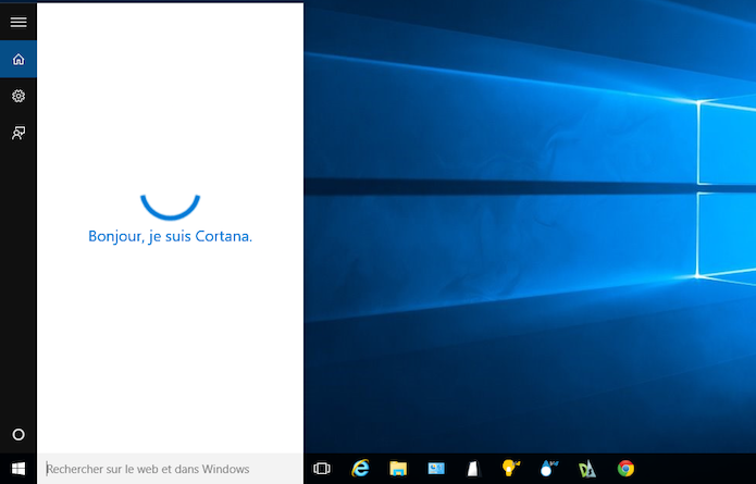 Cortana não está disponível em português e pode chegar limitada ao idioma (Foto: Reprodução/Helito Bijora)