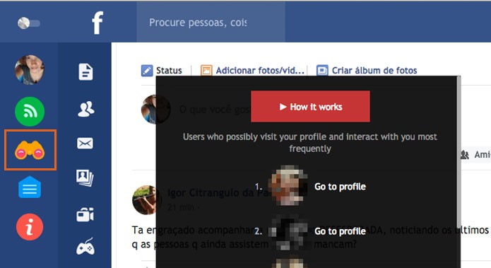 Facebook Visitors mostra os possíveis visitantes do seu perfil na rede social (Foto: Reprodução/Facebook)