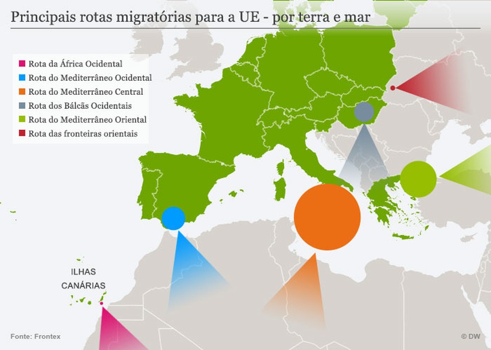 A Migração Para A União Europeia Em Números Mundo G1