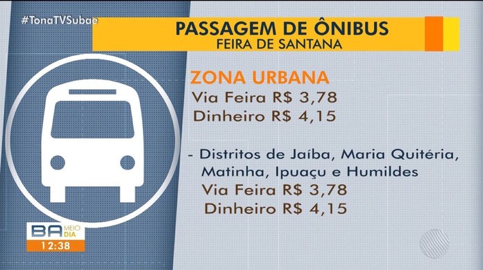 Qual o valor da passagem de ônibus agora?