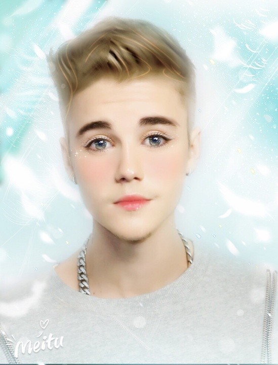 Bieber versão kawaii (Foto: Reprodução/Twitter)