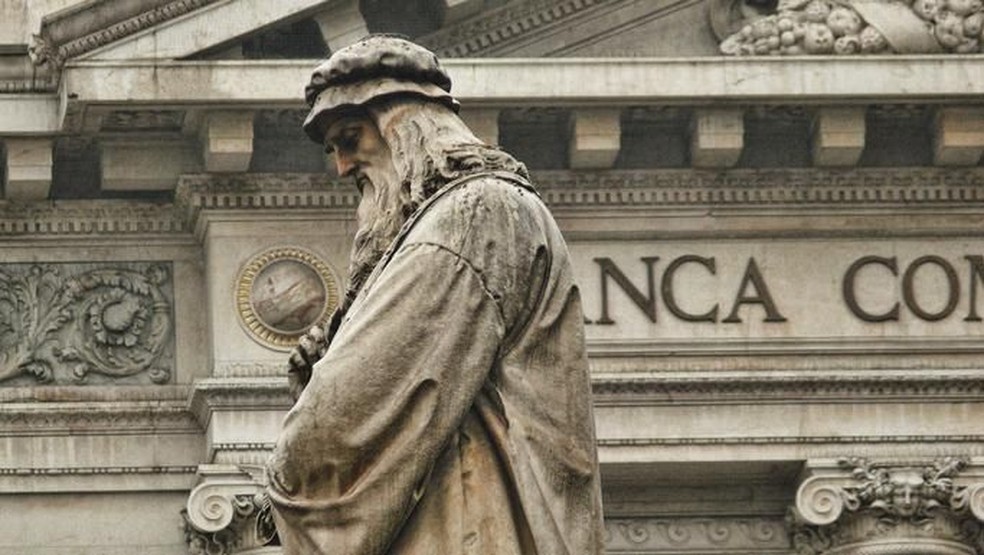 Leonardo da Vinci escrevia da direita para a esquerda &mdash; Foto: GETTY IMAGES/via BBC