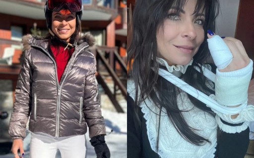 Anna Lima vai esquiar e tem dedo quebrado por instrutor: "Acidente"