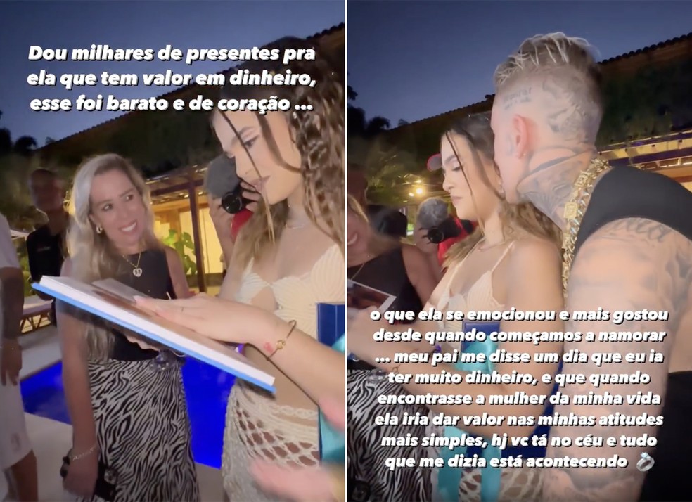Mc Daniel mostrou em seu Instagram o presente que produziu para Mel Maia &mdash; Foto: Reprodu&ccedil;&atilde;o / Instagram
