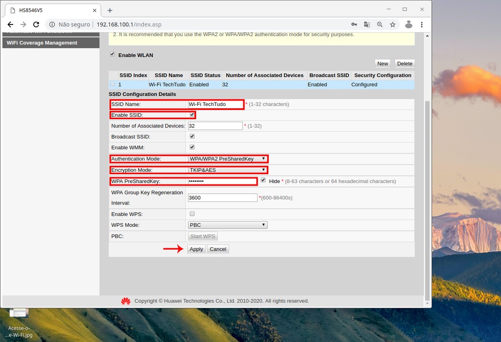 Como Configurar A Rede Wi Fi Do Roteador Da Huawei Roteadores Techtudo 5946