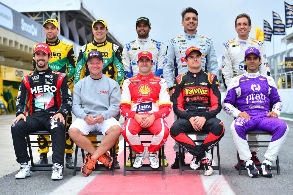 Corrida de Duplas da Stock Car reúne dez ex-pilotos de Fórmula 1 em Interlagos (Foto: Fernanda Freixosa)