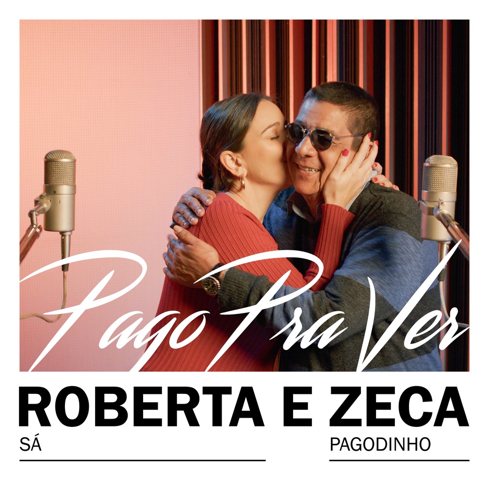 Capa do single 'Pago pra ver', de Roberta Sá com Zeca Pagodinho — Foto: Guta Tolhuizen com arte de Philippe Leon