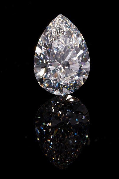 'The Rock', o maior diamante branco já leiloado, é vendido por US$ 21,9 milhões (Foto: Reprodução/ CHRISTIE’S press center)