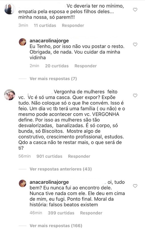 Modelo responde comentários sobre suposto assédio de Marcos Mion (Foto: Reprodução/Instagram)