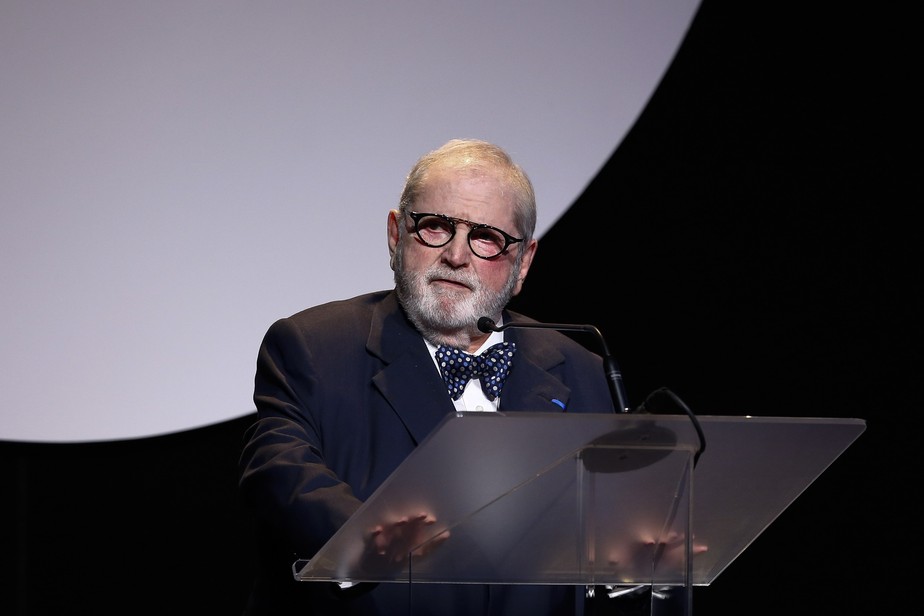 Jô Soares na cerimônia de entrega do Prêmio Faz Diferença, em 2017