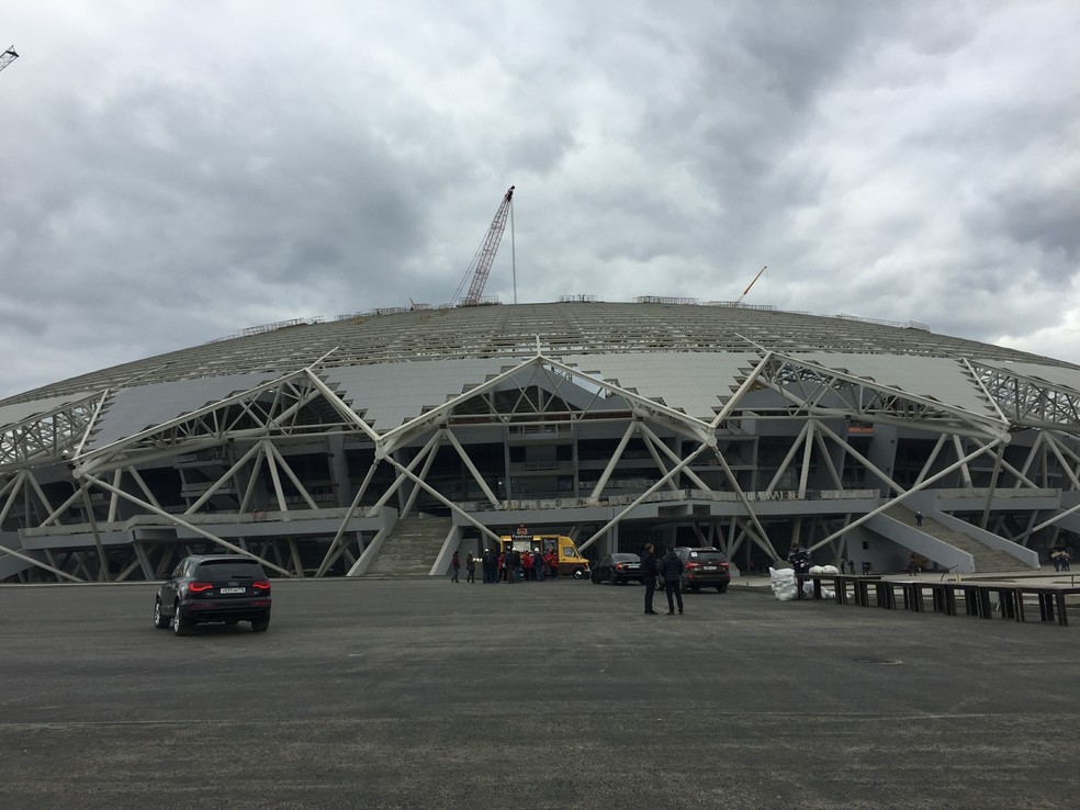 Arena Samara segue em construção (Foto: Richard Souza / GloboEsporte.com)
