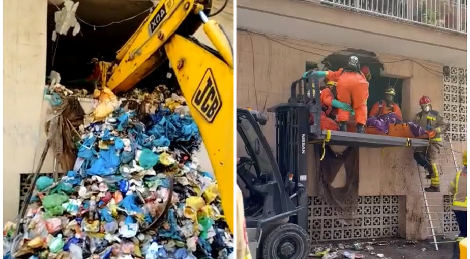 Bombeiros resgatam homem de 250 kg preso em 'montanha' de lixo em seu apartamento, na Espanha