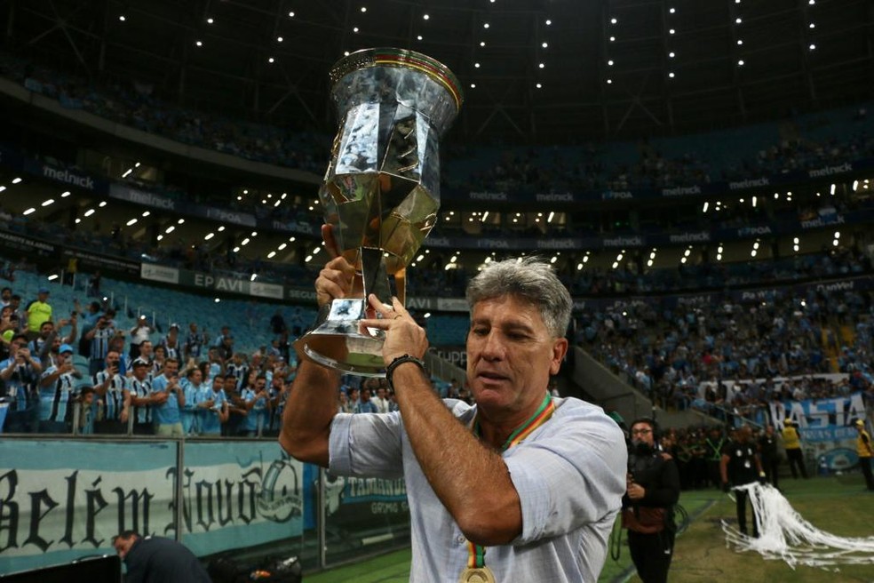 Renato conquista nono título como técnico do Grêmio — Foto: João Victor Teixeira