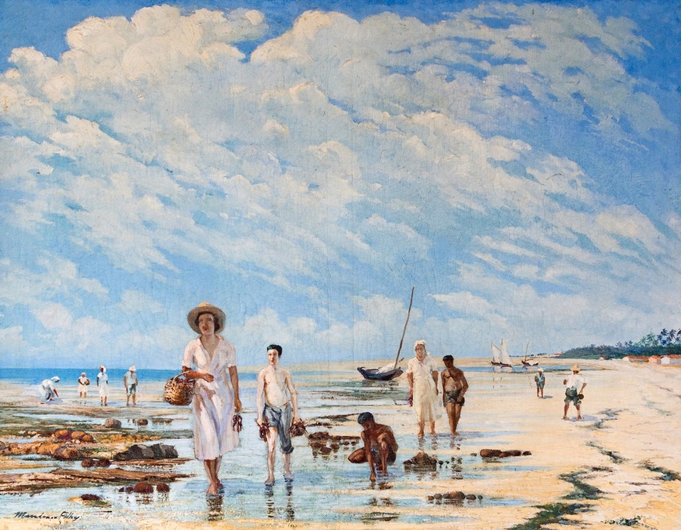 Grandes Mestres Baianos apresenta conjunto de telas de representantes da Escola Baiana de Pintura (Foto: Divulgação)