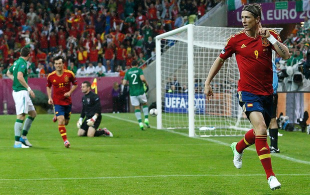 Fernando Torres, Espanha x Irlanda (Foto: Agência Reuters)