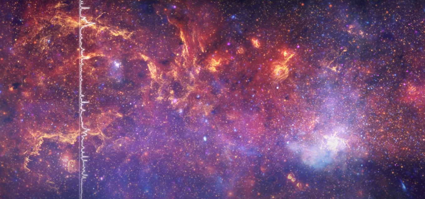 Nasa transforma informações da Via Láctea em música (Foto:  X-ray: NASA/CXC/SAO; Optical: NASA/STScI; IR: Spitzer NASA/JPL-Caltech)