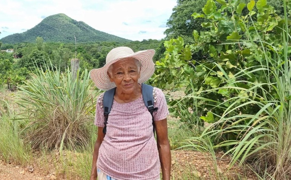 Professora aposentada de 82 anos caminhou 100 km — Foto: Arquivo pessoal