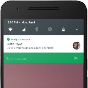 Android N permitirá responder mensagens no painel de notificações. (Foto: Divulgação/Google)