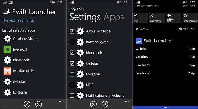 Swift Launcher ? um aplicativo que facilita o acesso a aplicativos e configura??es do Windows Phone (Foto: Divulga??o/Windows Phone Store)