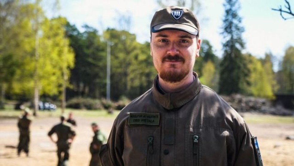 O serviço militar é obrigatório para os homens na Finlândia — Foto: Getty Images via BBC