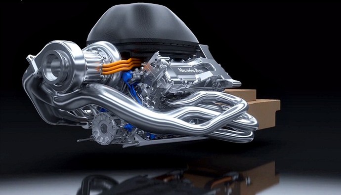 Motor Mercedes PU106A Hybrid 2014 (Foto: Reprodução/Youtube)