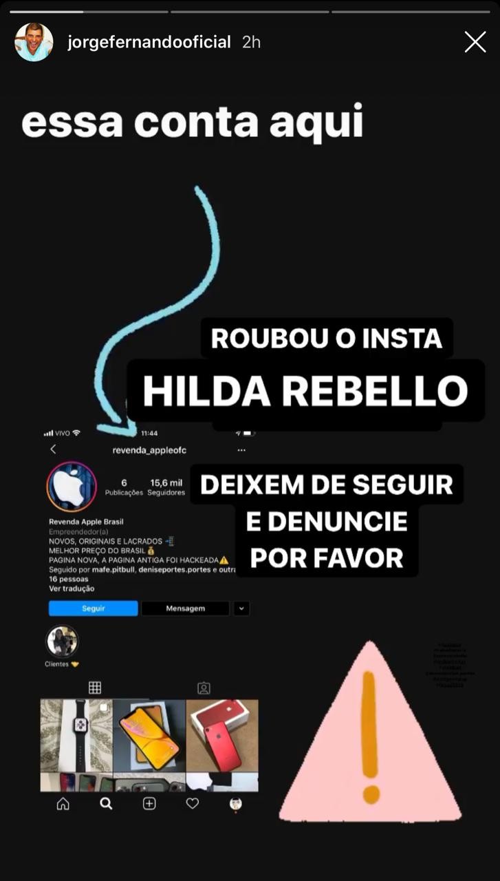 Hilda Rebello tem perfil no Instagram hackeado (Foto: Reprodução/Instagram)