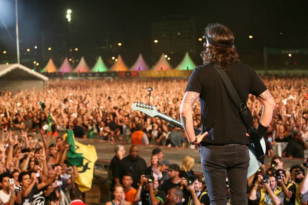 Foo Fighters em seu primeiro Lollapalooza Brasil (Foto: Divulgação/Lollapalooza)