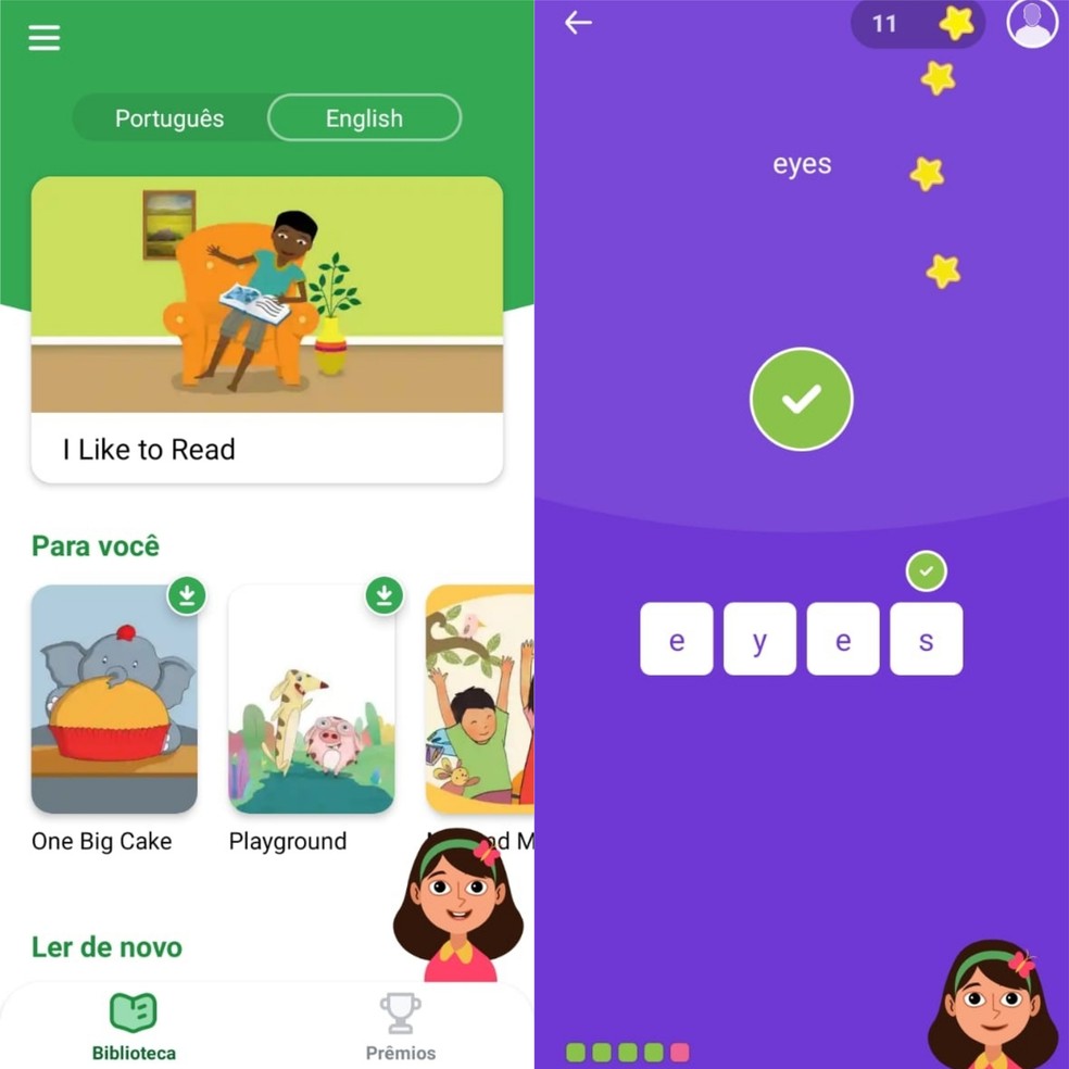 App Read Along auxilia crianças no aprendizado da leitura e de novos idiomas — Foto: Reprodução/Clara Fabro