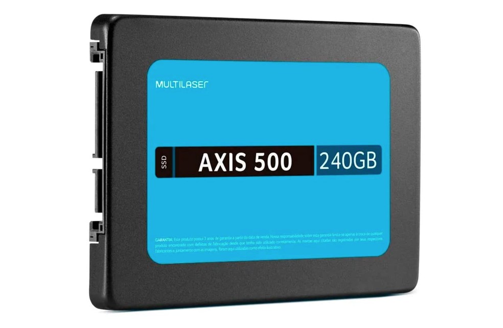 Multilaser Axis 500 é opção de SSD de entrada disponível no mercado brasileiro — Foto: Divulgação/Multilaser
